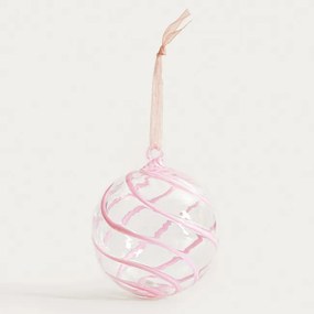 Závesná vianočná dekorácia LAAWEL ružová 751813