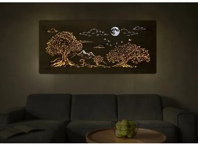 Li-Go 5478/DUB2 - LED stmievateľná nástenná dekorácia LED/24W/230V 130x60 cm dub