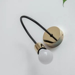 Nástenné svietidlo OXFORD 1xE27/15W/230V zlatá/čierna