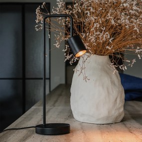 Moderná stolná lampa čierna nastaviteľná - Java