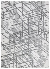 Dywany Łuszczów HRUBÝ KOBEREC DO OBÝVAČKY 80x300 GEOMETRICKÝ #AT4484
