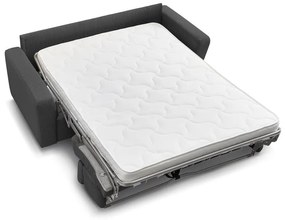 Tmavosivá menčestrová rozkladacia pohovka 215 cm Monaco – Bobochic Paris