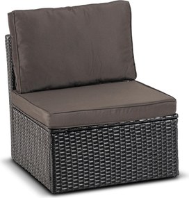 Vintino Záhradný set LEVANTE – čierna / hnedá