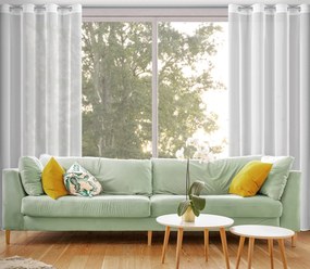 ZÁCLONA NA KRÚŽKOCH JULITA 140X250 CM BIELA