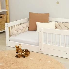 Ourbaby® 35984-0 Low bed for children Montessori Plus - whi 160x80 cm biela