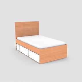 Jednolôžková posteľ REA ANASTACIA 120 Farba: Buk