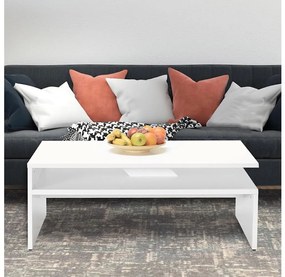 Adore Furniture Konferenčný stolík 42x110 cm biela 479ADR1796