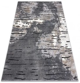 Moderný koberec COZY 8876 Rio - Štrukturálny, dve vrstvy rúna sivá Veľkosť: 120x170 cm