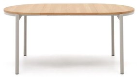 Okrúhly rozkladací jedálenský stôl s doskou v dubovom dekore v prírodnej farbe ø 90 cm Montuiri – Kave Home