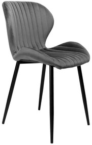 Jedálenská stolička DALLAS VELVET grafitová