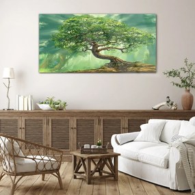 Skleneny obraz Fantasy prírodné listy