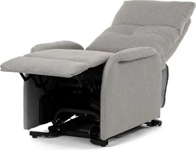 Autronic BONTEC Polohovacie kreslo, elektrické káblové ovládanie, krémová, látka, TV-5482 CRM2 Farba: Šedá