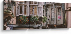 Obraz - Creperia (s hodinami) (90x30 cm)