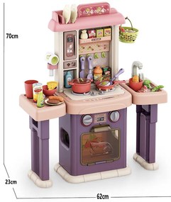 Detská kuchynka a kúpeľňa 2 v 1, 43 dielov
