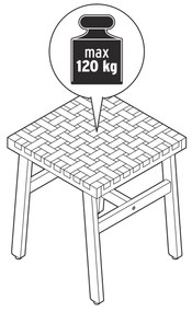 Taburetka s výpletom