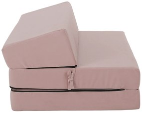 Skladacie kreslo/matrac VEDIS, svetlo ružová