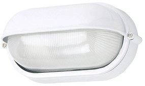 Vonkajšie nástenné svietidlo 400180 oválne, biele