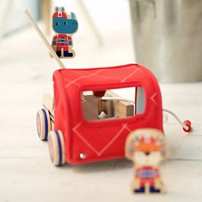 Lilliputiens – drevené hasičské vozidlo a nosorožec Marius