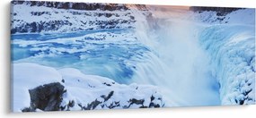 Obraz - Chladné vodopády (120x50 cm)