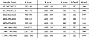 Mexen Velar L, sprchový kút s posuvnými dverami 120 x 70 cm, 8mm šedé sklo, medená matná, 871-120-070-33-65