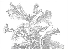 Vliesová tapeta Engraved Flowers