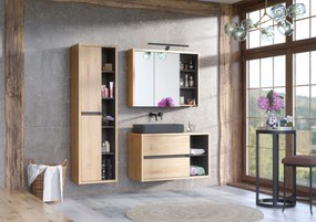 Comad Keramické umývadlo na dosku UM-6276 SLIM 40, čierna mat