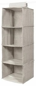 Závesný organizér na oblečenie 30 x 30 x 94 cm, sivá