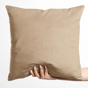 Biante Zamatová obliečka na vankúš Velvet Prémium SVP-006 Pieskovo béžová 50 x 60 cm