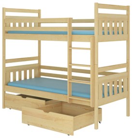 Poschodová detská posteľ 200x90 cm. Vlastná spoľahlivá doprava až k Vám domov. 1052257