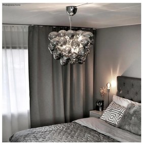 ByRydens 4200440-4505 - Luster na lanku GROSS 8xG9/4W/230V dymová/čierna