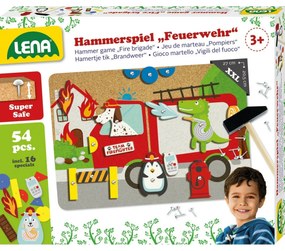 Lena 65836 Hra s kladivkom Hasiči