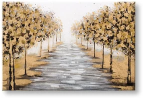 Maľovaný obraz na stenu STROMY 90x60 cm
