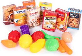 MULTISTORE Nákupný košík + 18 doplnkov, ružový