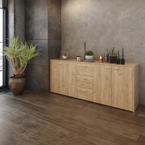 Skriňa HUGOS 180, remeselne spracovaný dub