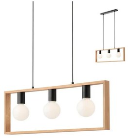 Redo 01-1665 - Luster na lanku TIMBER 3xE27/42W/230V