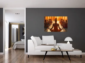 Obraz - Lekcia jogy (90x60 cm)