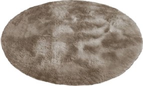 Okrúhly koberec Shaggy Ombre v béžovej farbe | NajAladin.sk Rozmer: 80 cm