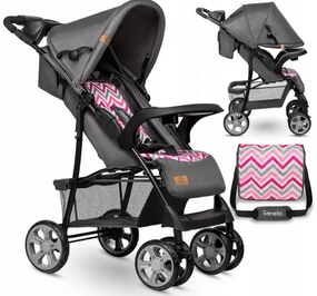 Športový kočík Lionelo Emma Plus pink scandi