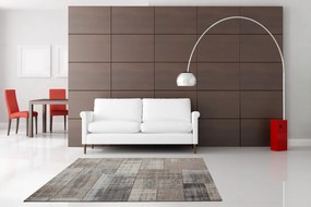 Obsession, AKCIA: 155x230 cm Kusový koberec GENT 751 SILVER, šedá, chodba / predsieň