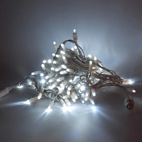 DECOLED LED světelný řetěz 20 m, ledově bílá, 120 diod, IP67, bílý kabel
