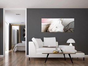 Obraz - Mramorový atrament (120x50 cm)