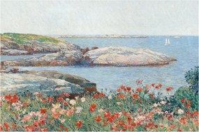 Obraz - Childe Hassam, Poppies,  Isles of Shoals, reprodukcia (90x60 cm)