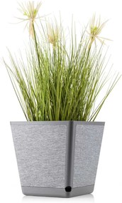 PLASTOVÝ KVETINÁČ PILEA TX 24X24 CM SIVÁ