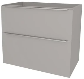 Mereo, Mereo Mailo, kúpeľňová skrinka 81 cm, chróm madlo, Multidecor, Arktická sivá, MER-CN591SARS1