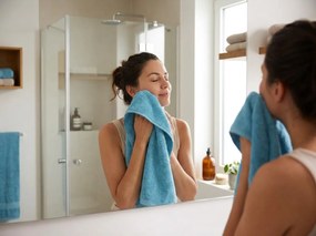 Uterák NORIELLE 50x90 cm svetlomodrý, 100% bavlna