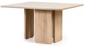 Jedálenský stôl v jaseňovom dekore Teulat Arq, 137 x 137 cm