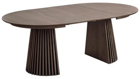 Okrúhly rozkladací jedálenský stôl s doskou v dubovom dekore ø 120 cm Osaka – House Nordic