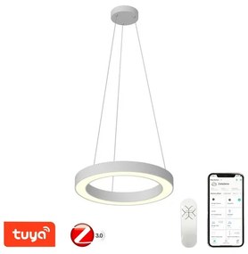 Immax 07091L NEO PASTEL Smart závesné svietidlo 60cm 52W biela s diaľkovým ovládaním Zigbee 3.0