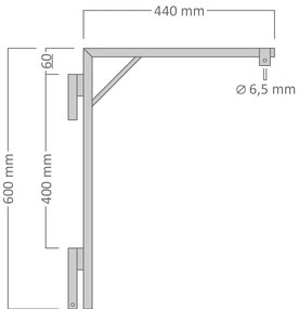 DECOLED Svetelná hviezda LED, sada pre stožiare VO, priemer 46 cm, ľadovo biela