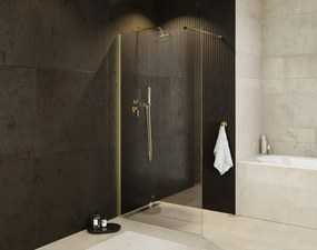 Besco Sprchový kút Walk-In ECO-N GOLD 90x195 (100x195, 110x195, 120x195) - bez vaničky BESCO-Rozmery: šírka: 90
